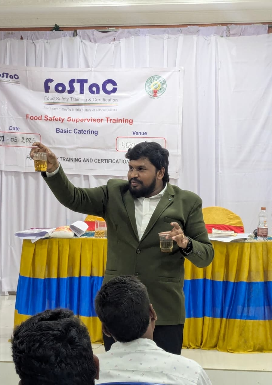 Male Speaker with Document