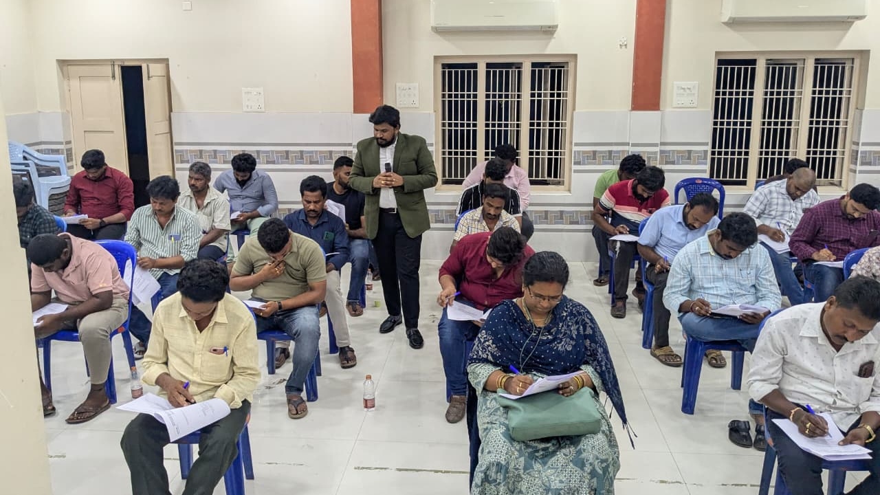 Training Session in Hall