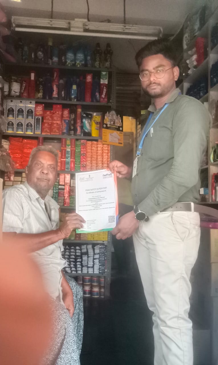 Certificate Handover in Shop