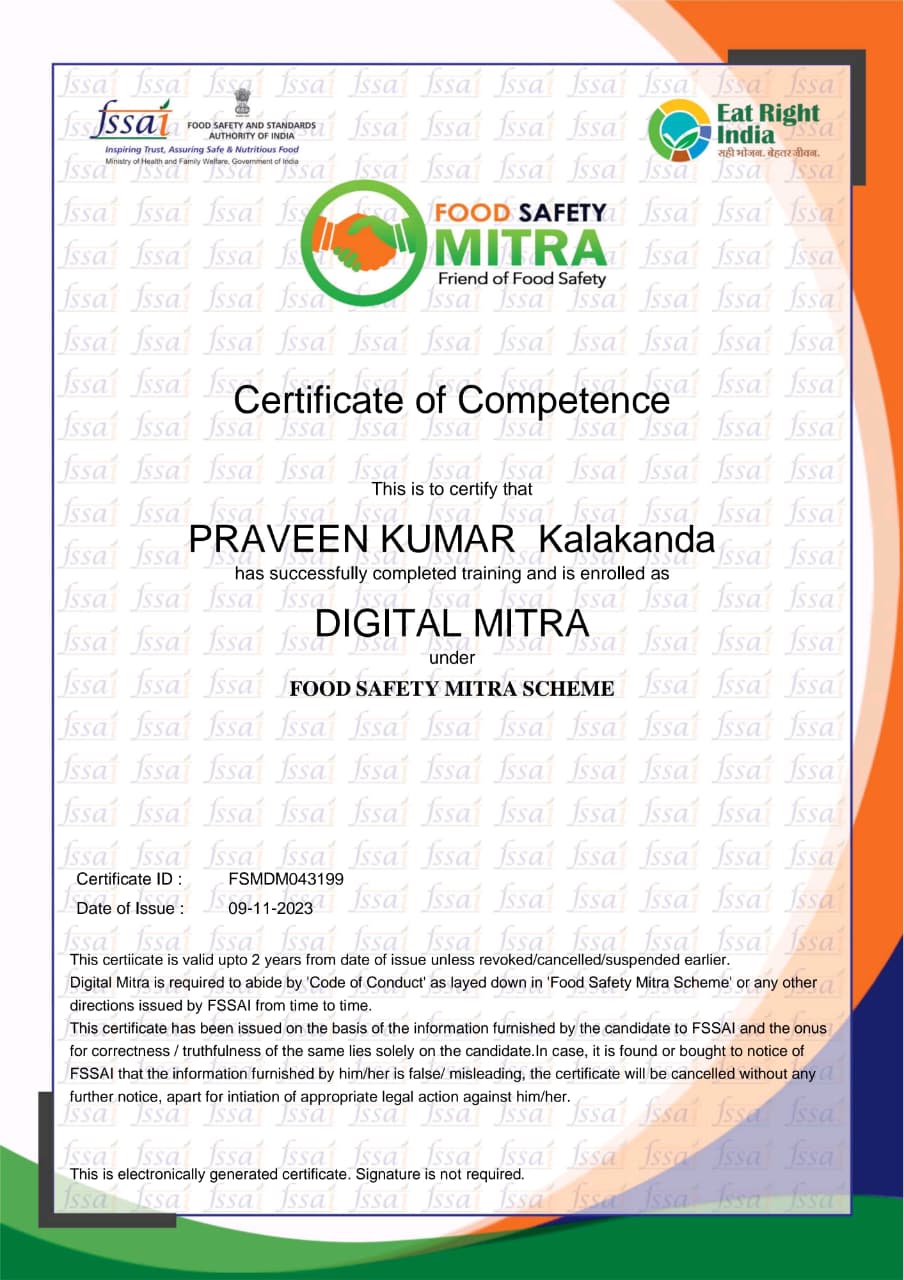 Certificate of Competence